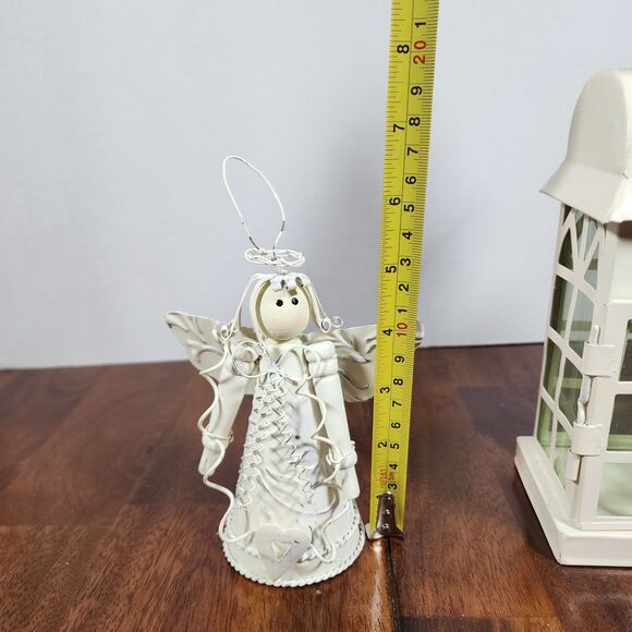 Christmas Metal Angel & Candle House - Picture 4 of 9